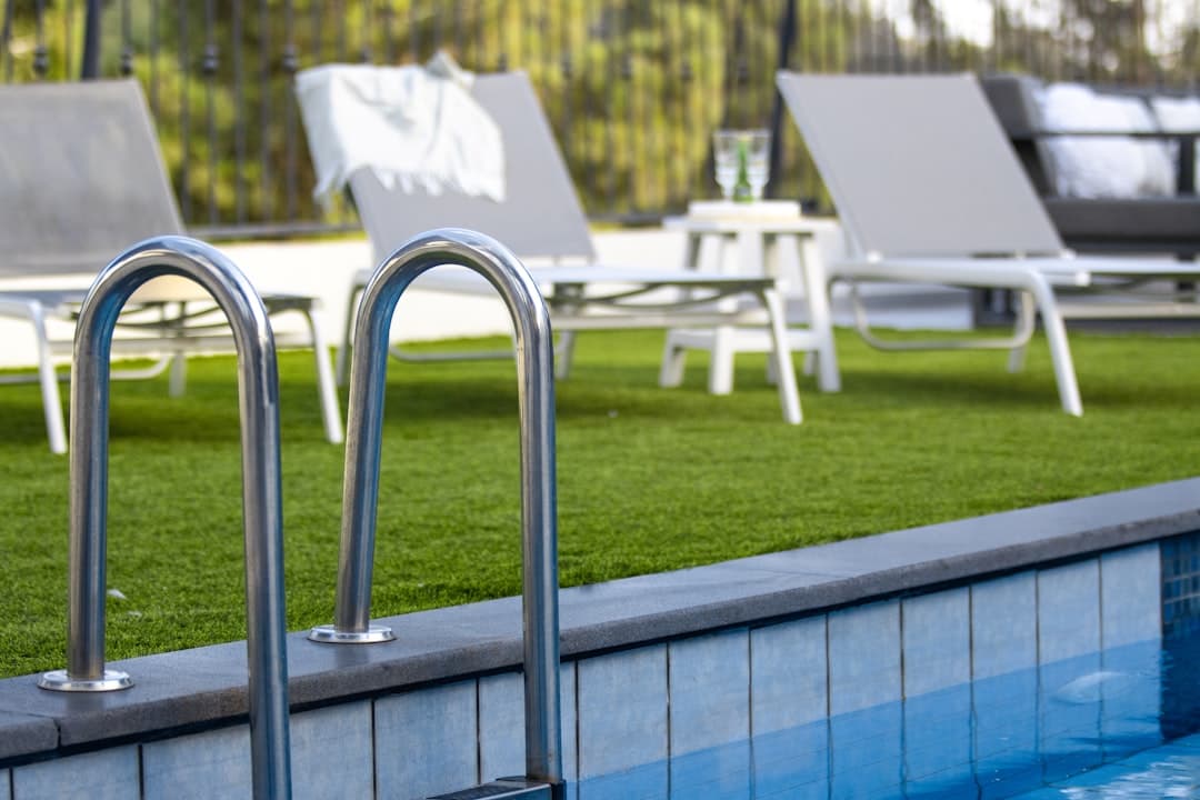 Residential swimming pool ready for service, summer schedule already half-booked
