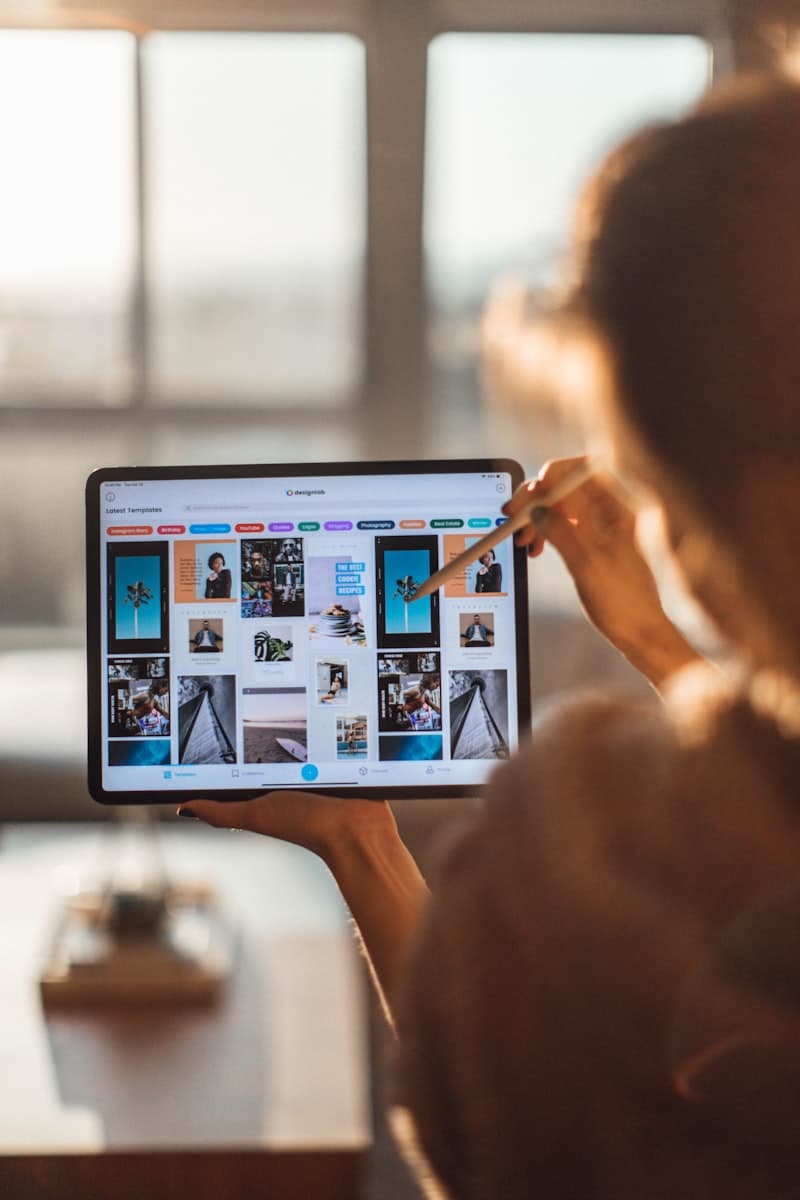Local business owner managing bookings on a tablet